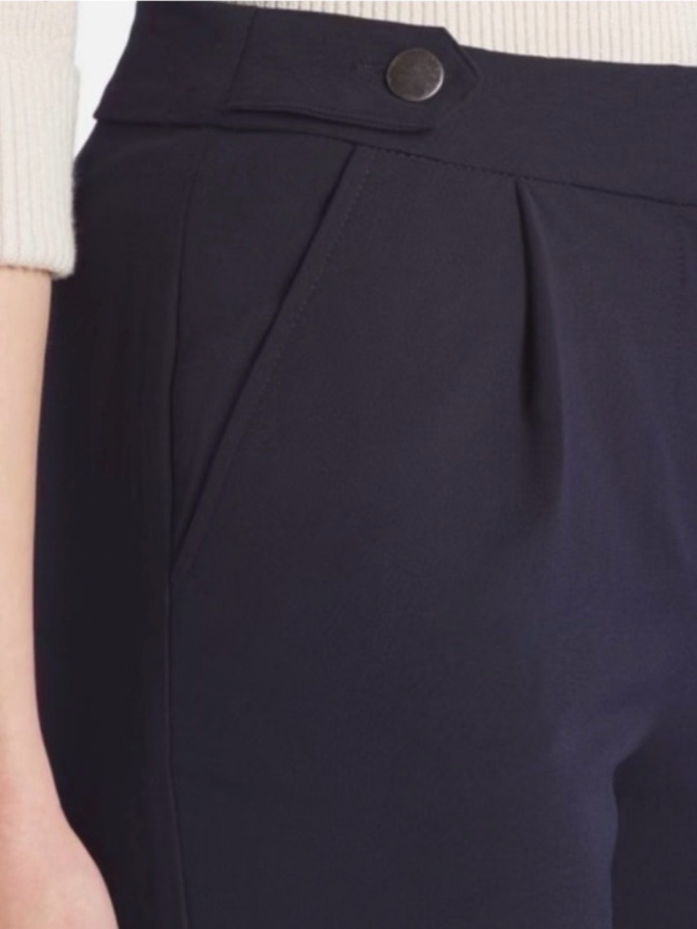 Violets & Roses | Women’s High Rise Straight Pant | Work Pants in Navy | NWT - Picture 2 of 15